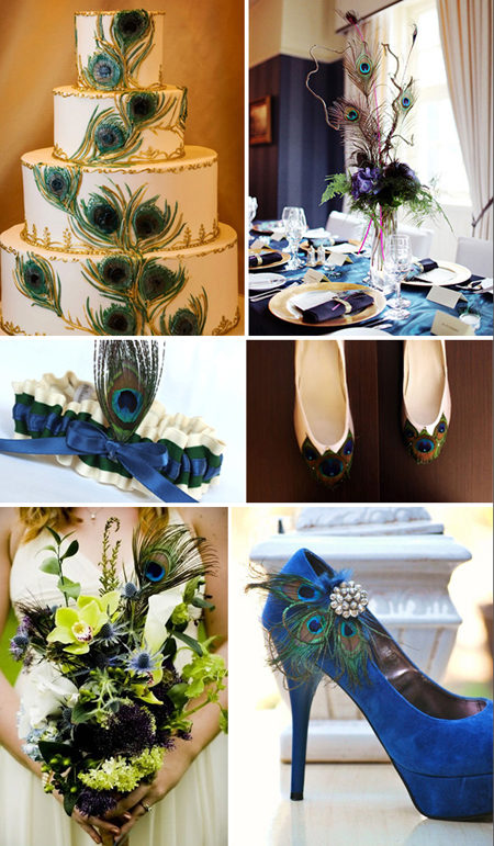 Pretty Peacock Wedding Inspiration April 7 2011