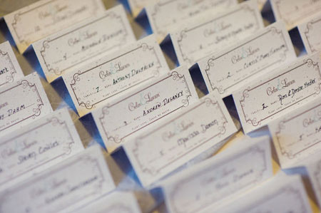 sweet plantable place cards The details included in this wedding are so 