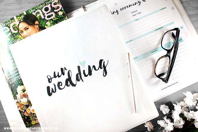 Download this Free Printable Wedding Planning Binder with planning resources & dividers to keep all your wedding details organized.